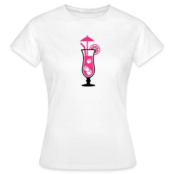 Cocktail - T-shirt Femme - blanc - Devant - AI Model Female 172 dark (172cm)