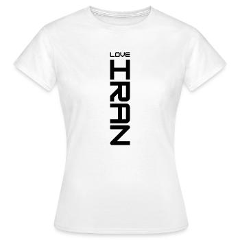 LOVE IRAN - Persian Design (Iran) - Women's T-Shirt - white - Front - AI Model Female 172 dark (172cm)