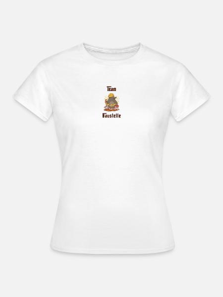 Team Baustelle - Frauen T-Shirt - Weiß