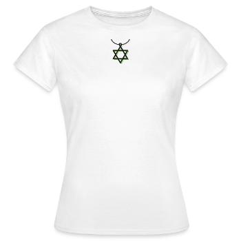 David star - Women's T-Shirt - white - Front - AI Model Female 172 dark (172cm)