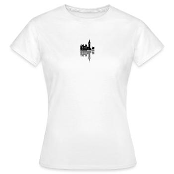 London Big Ben - Frauen T-Shirt - Weiß - Vorne - AI Model Female 172 dark (172cm)