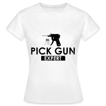 Conception de serrure de service de déverrouillage expert en serrure - T-shirt Femme - blanc - Devant - AI Model Female 172 dark (172cm)