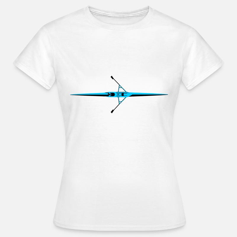 Ruderboot, Rudern - Frauen T-Shirt - Weiß
