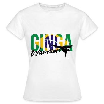 Ginga Capoeira für brasilianische Kampfsportarten - Frauen T-Shirt - Weiß - Vorne - AI Model Female 172 dark (172cm)