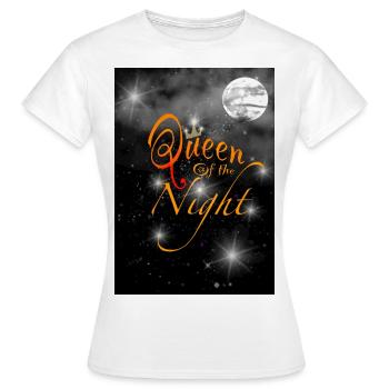 Queen of the Night 2 - Women's T-Shirt - white - Front - AI Model Female 172 dark (172cm)