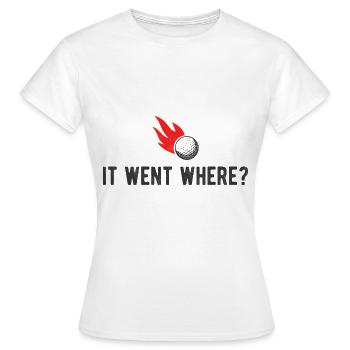 Golfplatz zum Golfen Golf - Frauen T-Shirt - Weiß - Vorne - AI Model Female 172 dark (172cm)