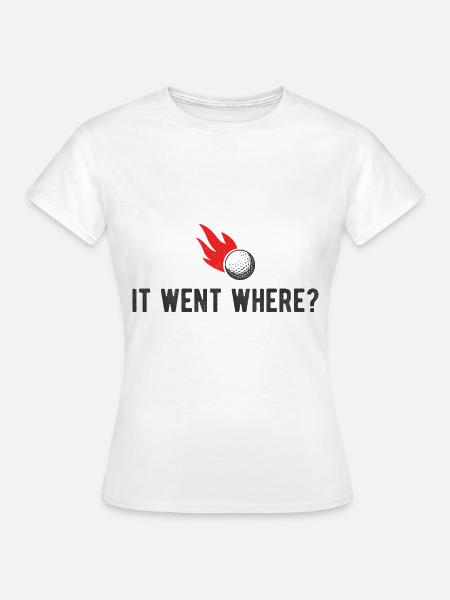 Golfplatz zum Golfen Golf - Frauen T-Shirt - Weiß