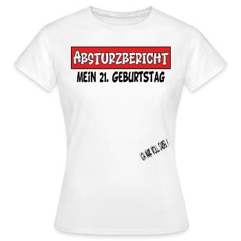 Livre d’or 21e anniversaire - T-shirt Femme - blanc - Devant - AI Model Female 172 dark (172cm)