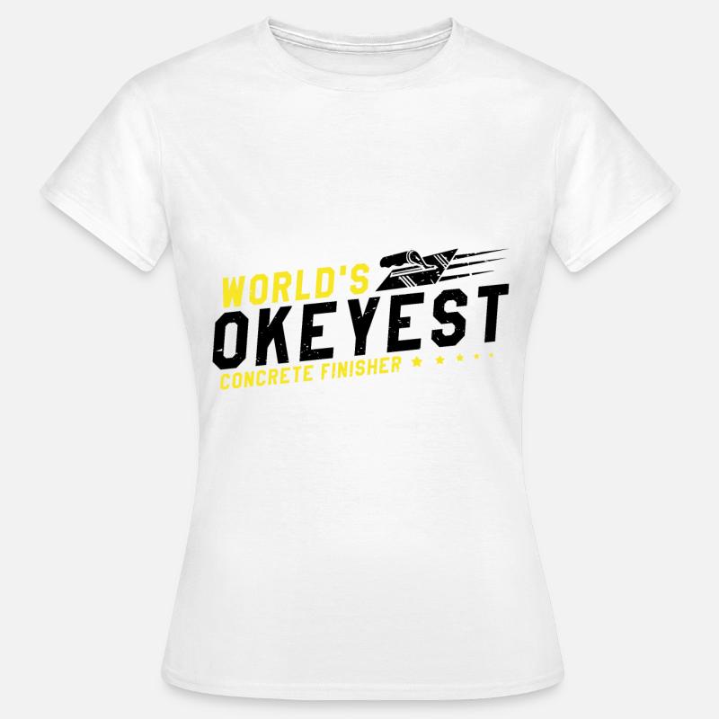Concrete builder design for construction workers and construction site - Women's T-Shirt - white