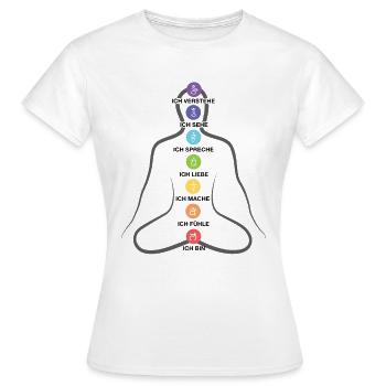 Meditieren - Frauen T-Shirt - Weiß - Vorne - AI Model Female 172 dark (172cm)