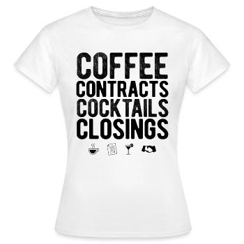 Immobilien-Händler Für Immobilien-Makler - Frauen T-Shirt - Weiß - Vorne - AI Model Female 172 dark (172cm)