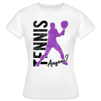 Tennisplatz Spruch Für Tennis - Frauen T-Shirt - Weiß - Vorne - AI Model Female 172 dark (172cm)