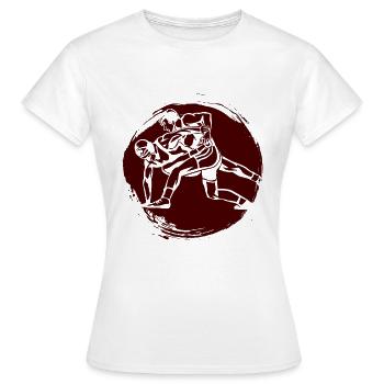 Grappling Martial Arts Wrestling - Frauen T-Shirt - Weiß - Vorne - AI Model Female 172 dark (172cm)