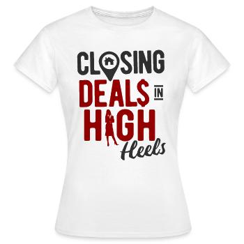 Immobilien-Händler Für Immobilien-Makler - Frauen T-Shirt - Weiß - Vorne - AI Model Female 172 dark (172cm)