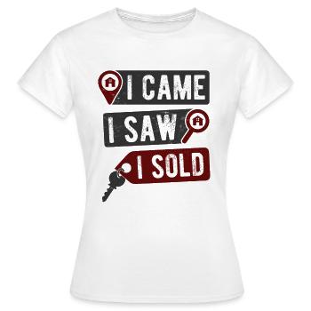Immobilien-Händler Für Immobilien-Makler - Frauen T-Shirt - Weiß - Vorne - AI Model Female 172 dark (172cm)