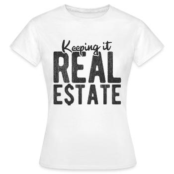 Immobilien-Händler Für Immobilien-Makler - Frauen T-Shirt - Weiß - Vorne - AI Model Female 172 dark (172cm)