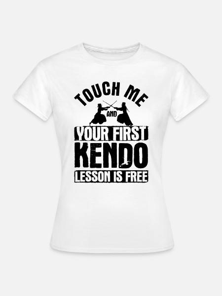 Japanischer Schwertkampf Kendo - Frauen T-Shirt - Weiß