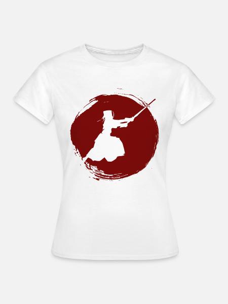 Japanischer Schwertkampf Kendo - Frauen T-Shirt - Weiß