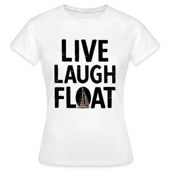 Segelboot Kapitän Spruch Zum Segeln - Frauen T-Shirt - Weiß - Vorne - AI Model Female 172 dark (172cm)