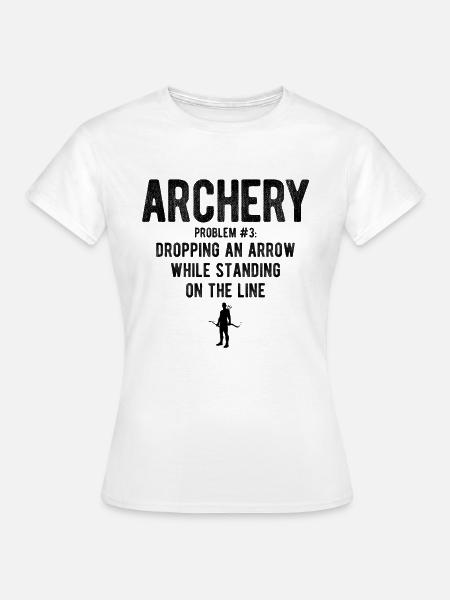 Bogenschießen Archery - Frauen T-Shirt - Weiß