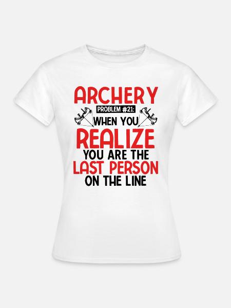 Bogenschießen Archery - Frauen T-Shirt - Weiß