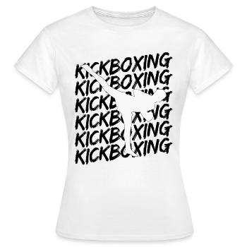 Kickboxing - Frauen T-Shirt - Weiß - Vorne - AI Model Female 172 dark (172cm)
