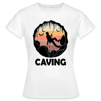 Spéléologie - Cave Explorer Spéléologie - T-shirt Femme - blanc - Devant - AI Model Female 172 dark (172cm)