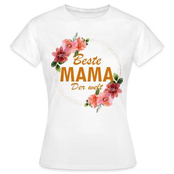 Beste Mama / Mama ist die beste - Frauen T-Shirt - Weiß - Vorne - AI Model Female 172 dark (172cm)