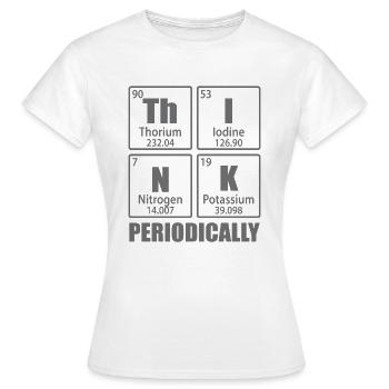 Periodisch denken - Elemente des Periodensystems - Frauen T-Shirt - Weiß - Vorne - AI Model Female 172 dark (172cm)