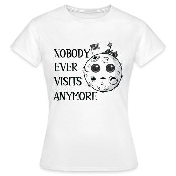 Lustige Mondlandung, die niemand mehr besucht - Frauen T-Shirt - Weiß - Vorne - AI Model Female 172 dark (172cm)