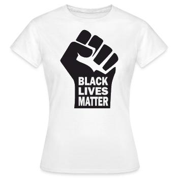Black Lives Matter - Frauen T-Shirt - Weiß - Vorne - AI Model Female 172 dark (172cm)