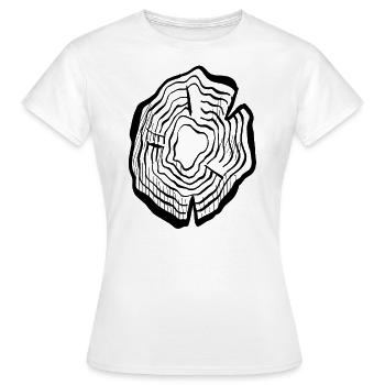 Anneaux d’arbre - T-shirt Femme - blanc - Devant - AI Model Female 172 dark (172cm)