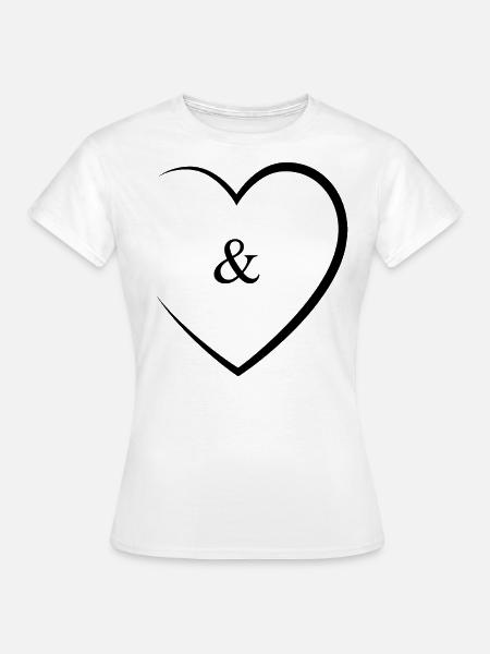 & und Zeichen Hochzeit - Frauen T-Shirt - Weiß