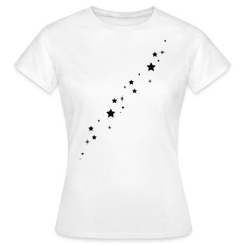 Étoile filante noire - T-shirt Femme - blanc - Devant - AI Model Female 172 dark (172cm)