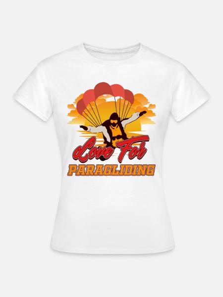 Gleitschirmfliegen Gleitschirmflieger Paragleiter - Frauen T-Shirt - Weiß