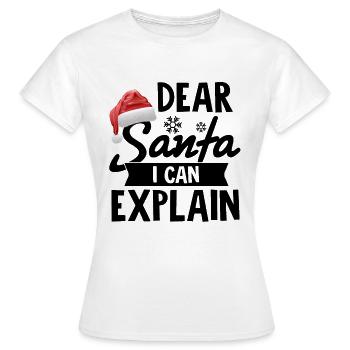 Santa Claus - T-shirt Femme - blanc - Devant - AI Model Female 172 dark (172cm)