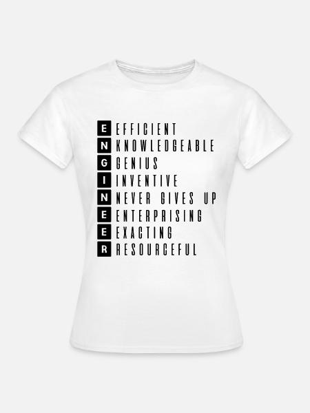 Stregone genio ingegnere ingegnere ingegnere - Maglietta da donna - bianco