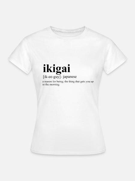 Ikigai Japanisch Japanes Japanische Kultur - T-shirt dam - vit