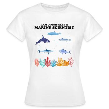 Official Marine Scientist Marine Biologist - Women's T-Shirt - white - Front - AI Model Female 172 dark (172cm)