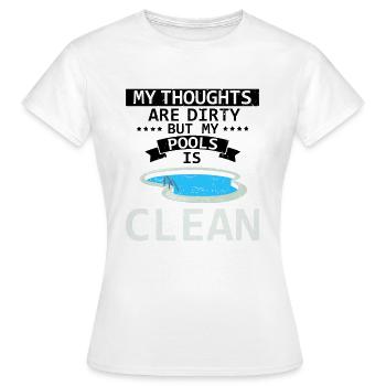 Conceptions de sauveteurs pour les techniciens de piscine - T-shirt Femme - blanc - Devant - AI Model Female 172 dark (172cm)