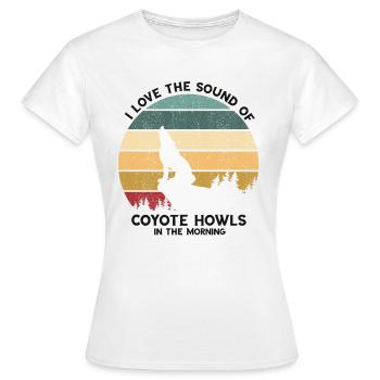 Conception de coyote pour les réacteurs de coyote - T-shirt Femme - blanc - Devant - AI Model Female 172 dark (172cm)