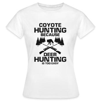Conception de coyote pour les réacteurs de coyote - T-shirt Femme - blanc - Devant - AI Model Female 172 dark (172cm)