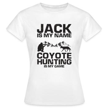 Conception de coyote pour les réacteurs de coyote - T-shirt Femme - blanc - Devant - AI Model Female 172 dark (172cm)