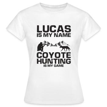 Conception de coyote pour les réacteurs de coyote - T-shirt Femme - blanc - Devant - AI Model Female 172 dark (172cm)