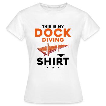 Sports nautiques pour chiens et sports nautiques pour chiens - T-shirt Femme - blanc - Devant - AI Model Female 172 dark (172cm)