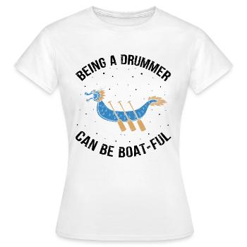 Bateau-dragon et équipage de bateau-dragon - T-shirt Femme - blanc - Devant - AI Model Female 172 dark (172cm)