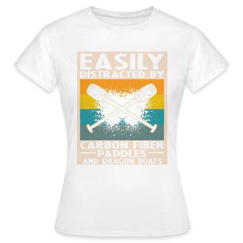 Entraîneur de bateau-dragon et bateau-dragon - T-shirt Femme - blanc - Devant - AI Model Female 172 dark (172cm)