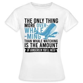 Orca Beobachtung für Buckelwale und Meerwale - Frauen T-Shirt - Weiß - Vorne - AI Model Female 172 dark (172cm)