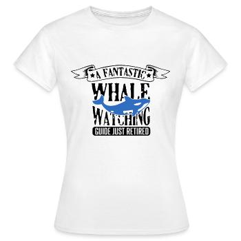 Meeressäuger für Orca-Beobachtung und Buckelwal - Frauen T-Shirt - Weiß - Vorne - AI Model Female 172 dark (172cm)