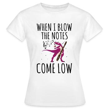 Bassoonist design for woodwind orchestra - Women's T-Shirt - white - Front - AI Model Female 172 dark (172cm)